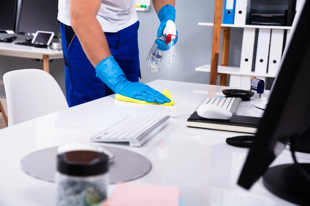 Office Desk Sanitizing and Cleaning